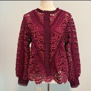 Sundance Woven Cottony Crochet Sweater Linnea, M, Matching Modal Tank,  EUC